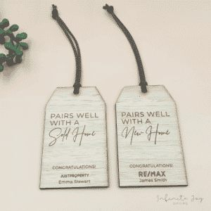 Wooden Wine Tag
