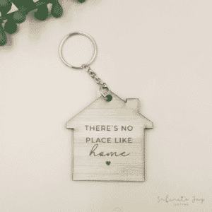 Wooden Keyring (house)