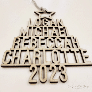 Wooden Tree Decoration (Family Names)