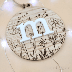 Wooden Tree Decoration (Wildflowers)