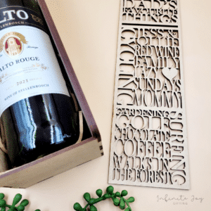 Wooden Wine Box (Dad's Favourite Things)